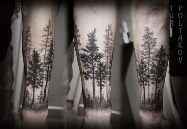 Excellent Tree Tattoo On Wrist 