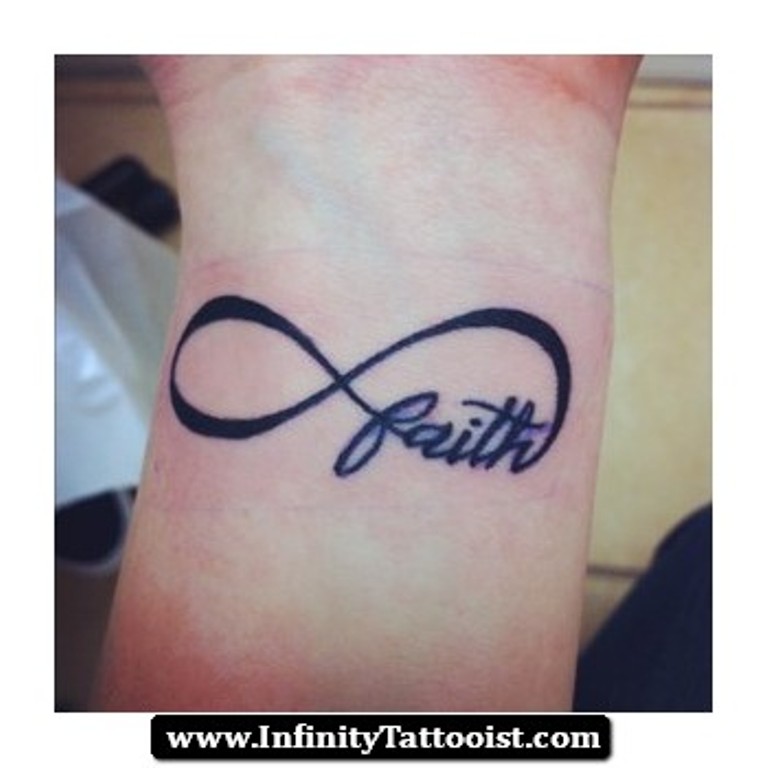 Faith Tattoo Design On Wrist