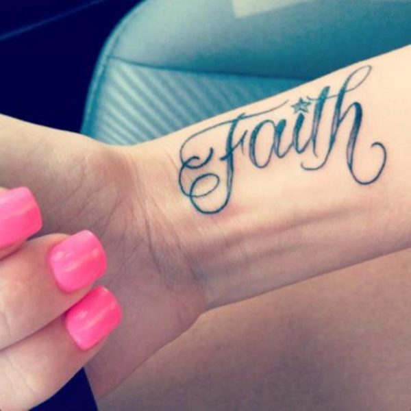 Faith Word Tattoo