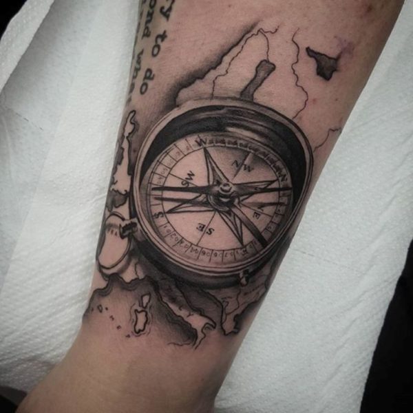 Fantastic Compass Tattoo