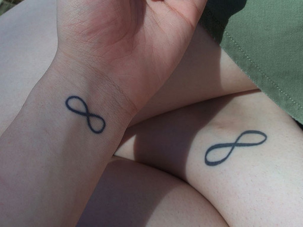 Fancy Infinity Tattoo On Wrist