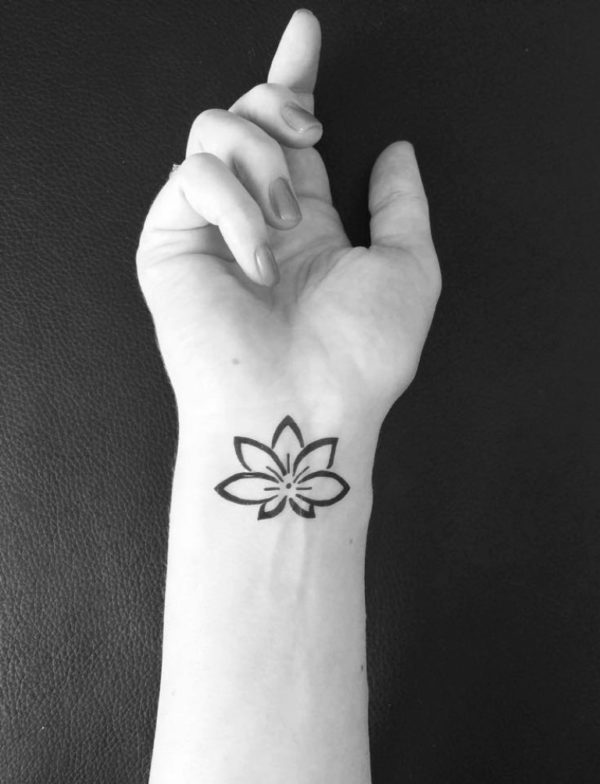 79 Attractive Lotus Flower Wrist Tattoos Design