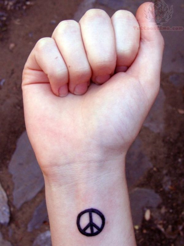 Fancy Peace Tattoo