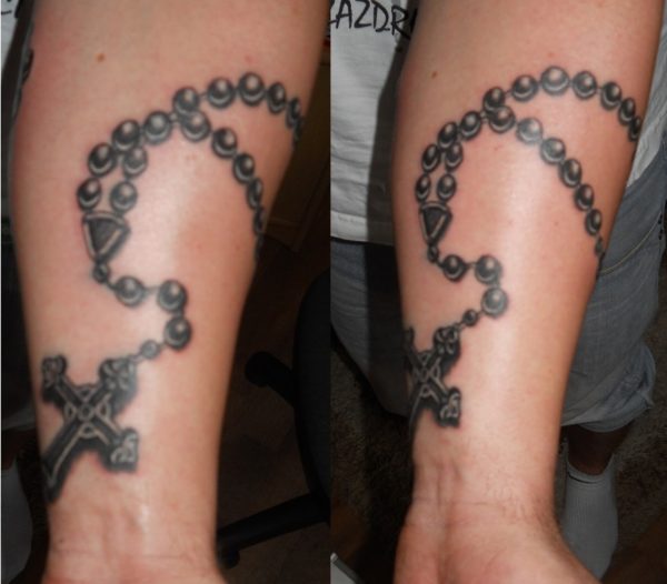 Fancy Rosary Tattoo