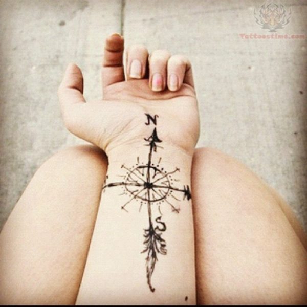 Fantastic Compass Tattoo Design