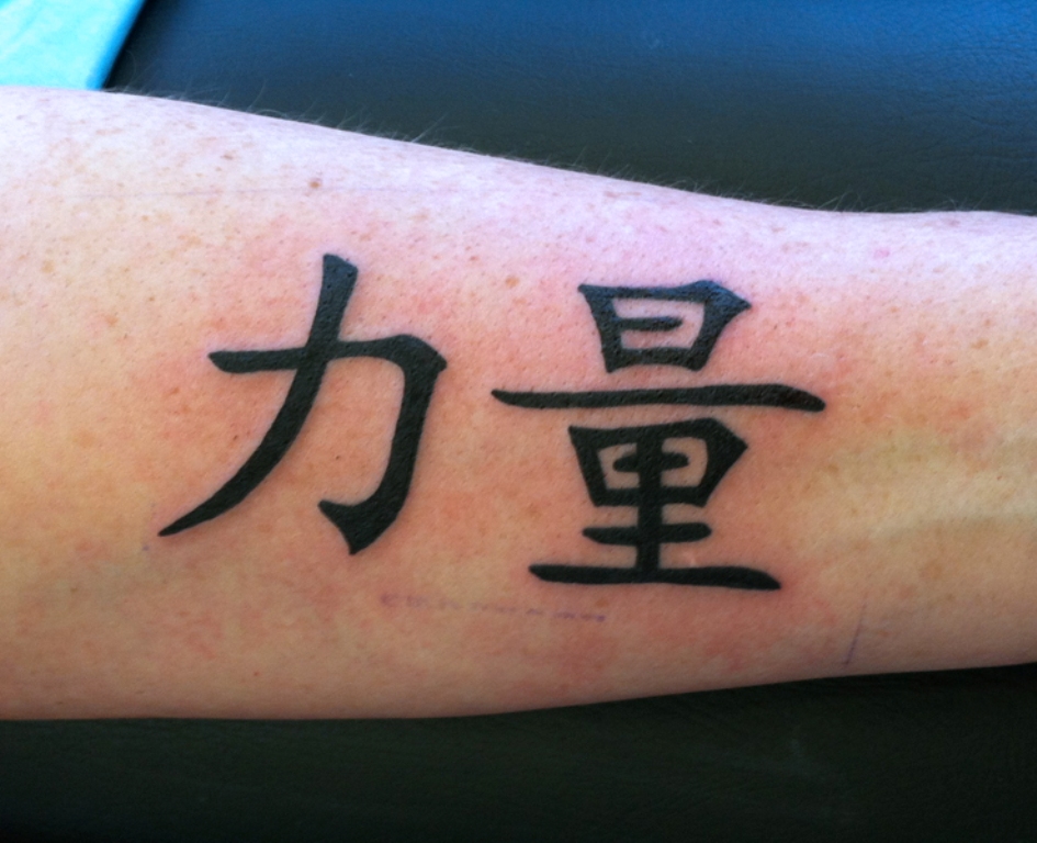 Японские надписи на руке