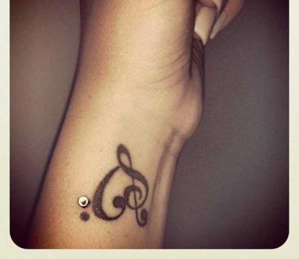 Fantastic Musical Heart Tattoo