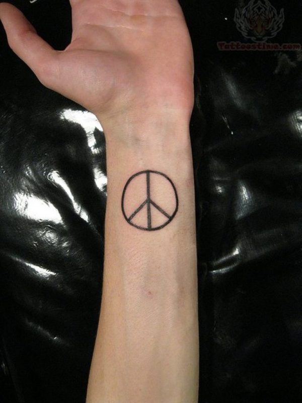 Fantastic Peace Symbol Tattoo