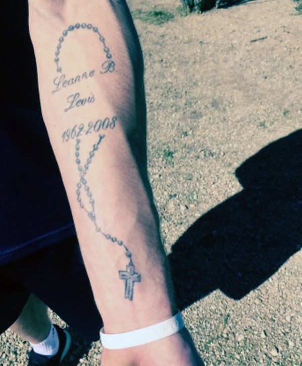 Fantastic Rosary Tattoo On Wrist 