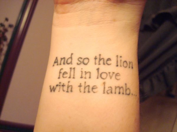 Fantastic Wording Tattoos