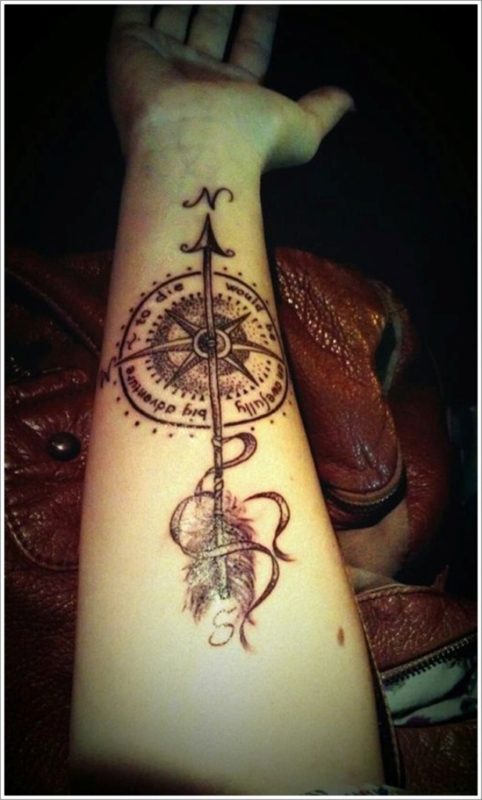 Fantastic Compass Tattoo Design