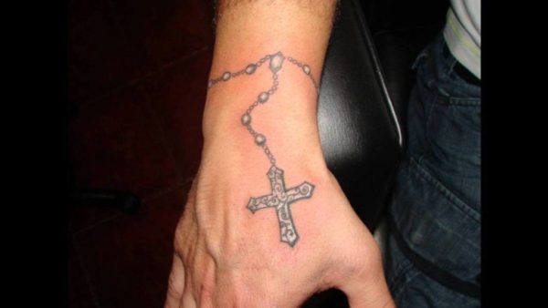 Fantastic Rosary Tattoo Design