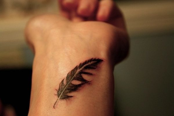 Feather Tattoo On Wrist