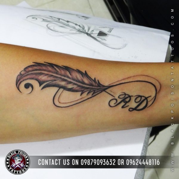 57 Attractive Wrist Feather Tattoos - Wrist Tattoo Pictures