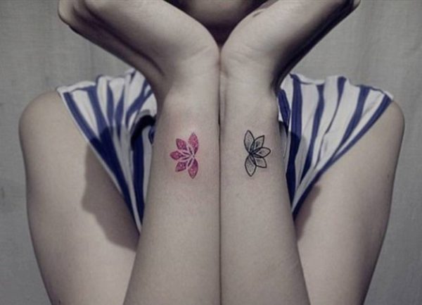 Flower Tattoo On Wrist