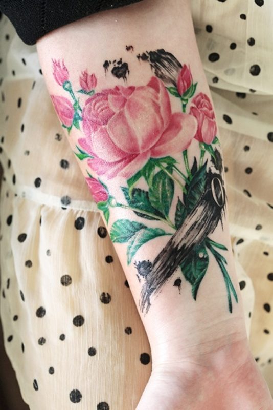 Flower Tattoos On The Wrist