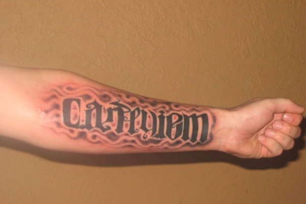 Funky Ambigram Tattoo