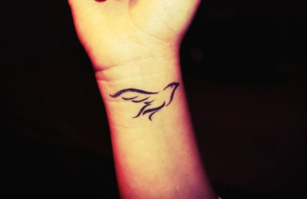 Funky Dove Tattoo