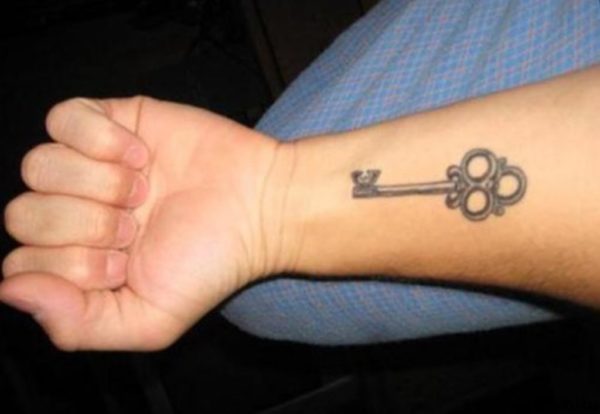 Funky Key Tattoo
