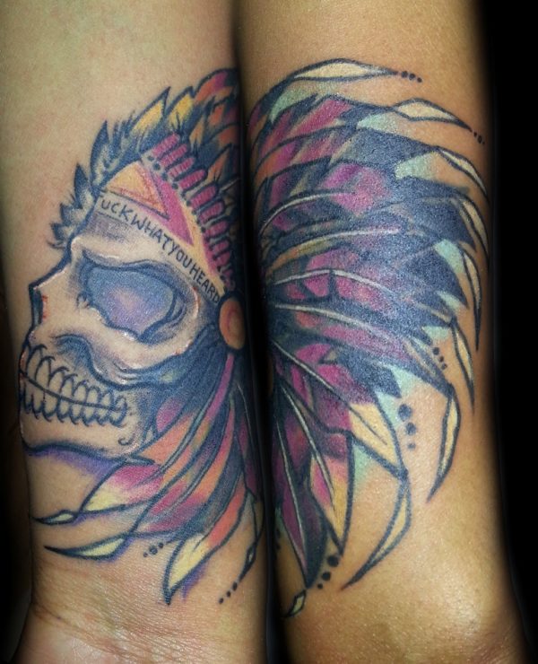 Funky Skull Tattoo