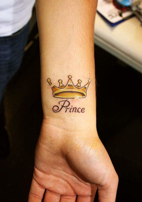 Golden  Crown Tattoo