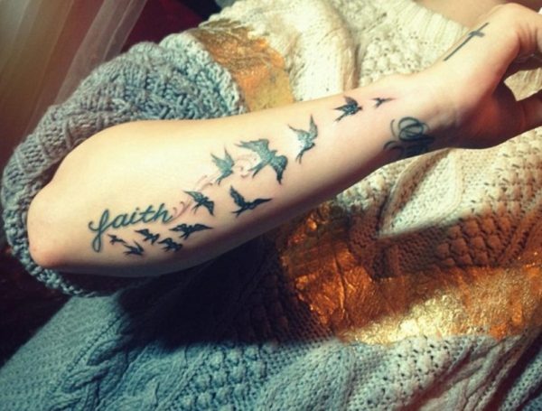 Graceful Birds Tattoo