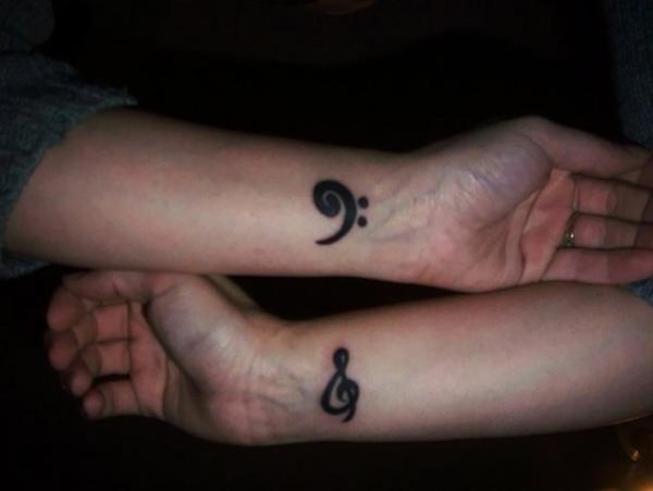 Graceful Music Note Tattoo On Wrist