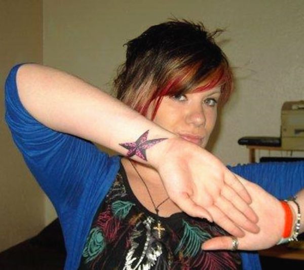 Graceful Star Tattoo on Wrist