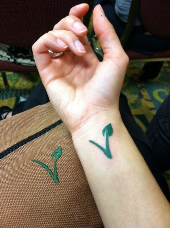 Green Vagon Tattoo On Wrist