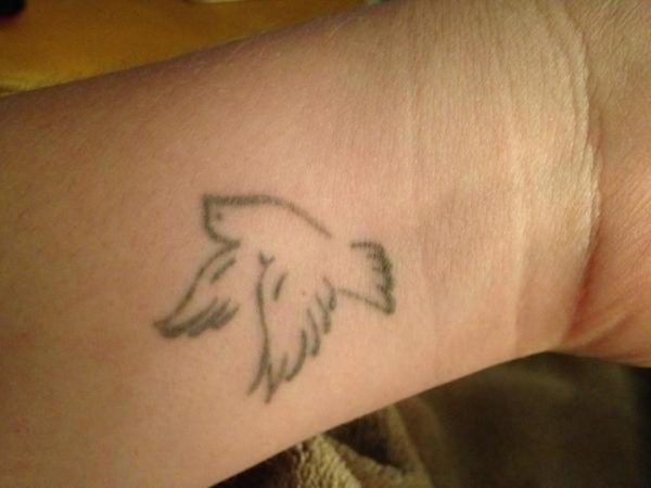 Grey Dove Tattoo