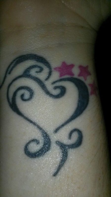 Heart And Star Tattoo