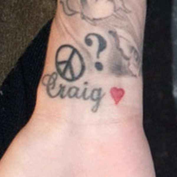 Heart And Wording Tattoo