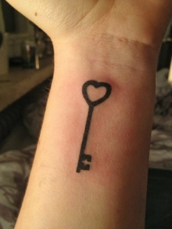 Heart Key Tattoo