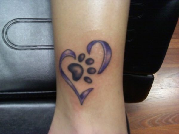 Heart Paw Tattoo