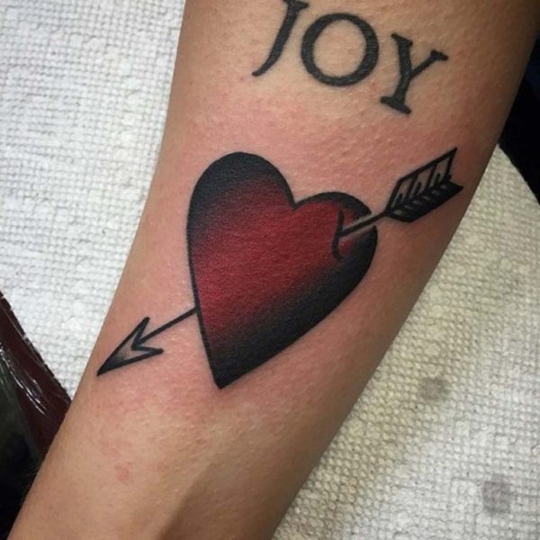 Heart Stiched Tattoo On Wrist