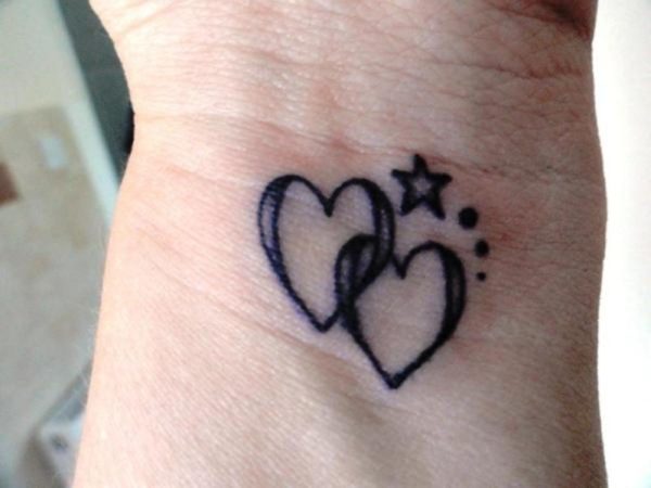 Heart With Star Tattoo