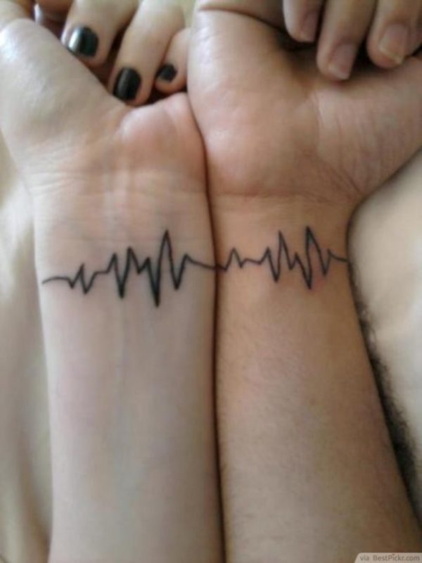 Heartbeat Tattoo On Wrist