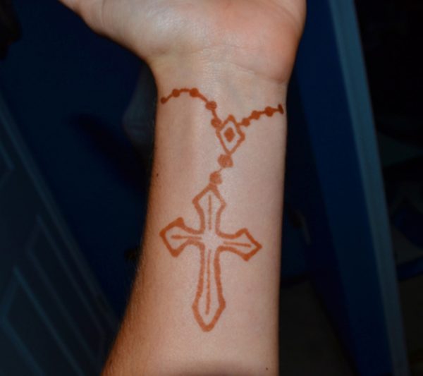 Henna Rosary Tattoo