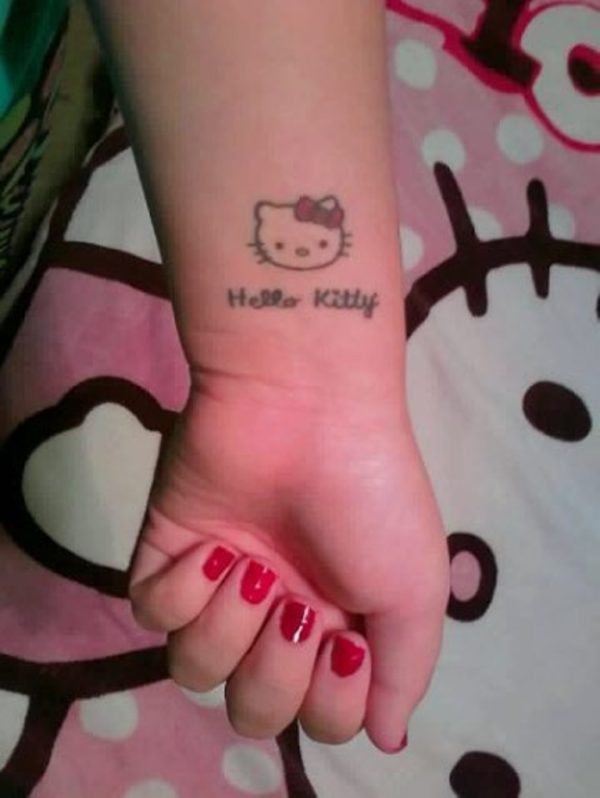 Hello kitty Wrist Tattoos