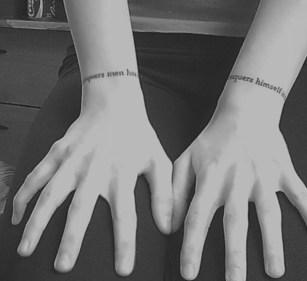 Homemade Wrist Band Tattoo
