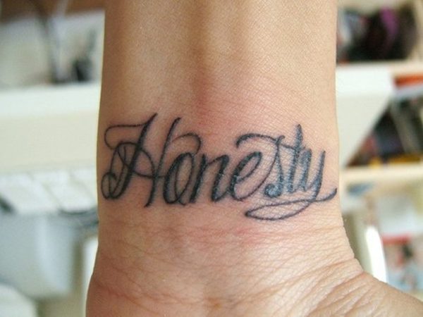 Honesty Word Tattoo