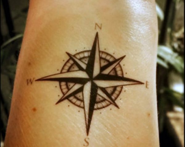 Impressive Compass Tattoo