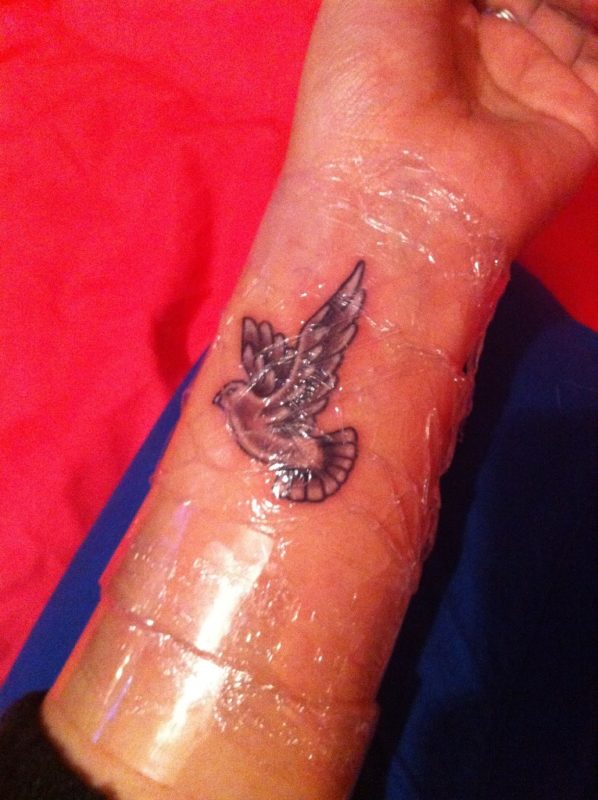 Impressive Dove Tattoo Design 