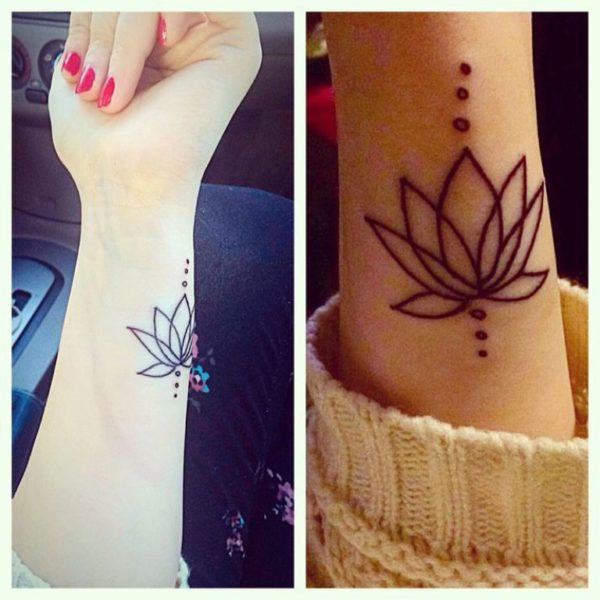 Impressive Lotus Tattoo On Wrist
