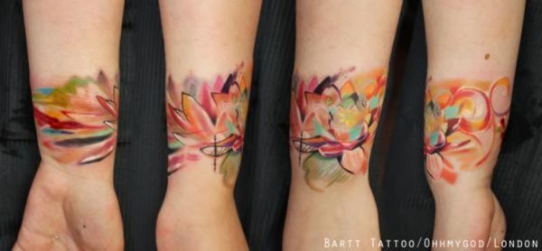 Impressive Lotus Tattoo