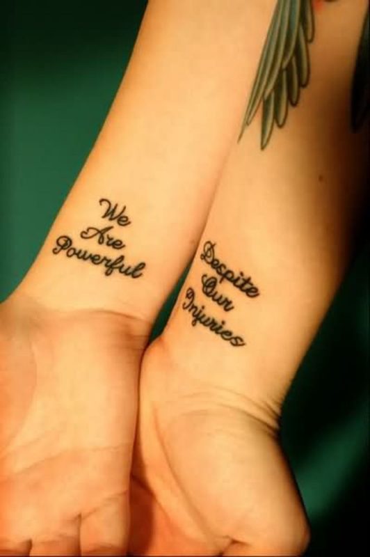 Impressive Wording Tattoo On Wrist