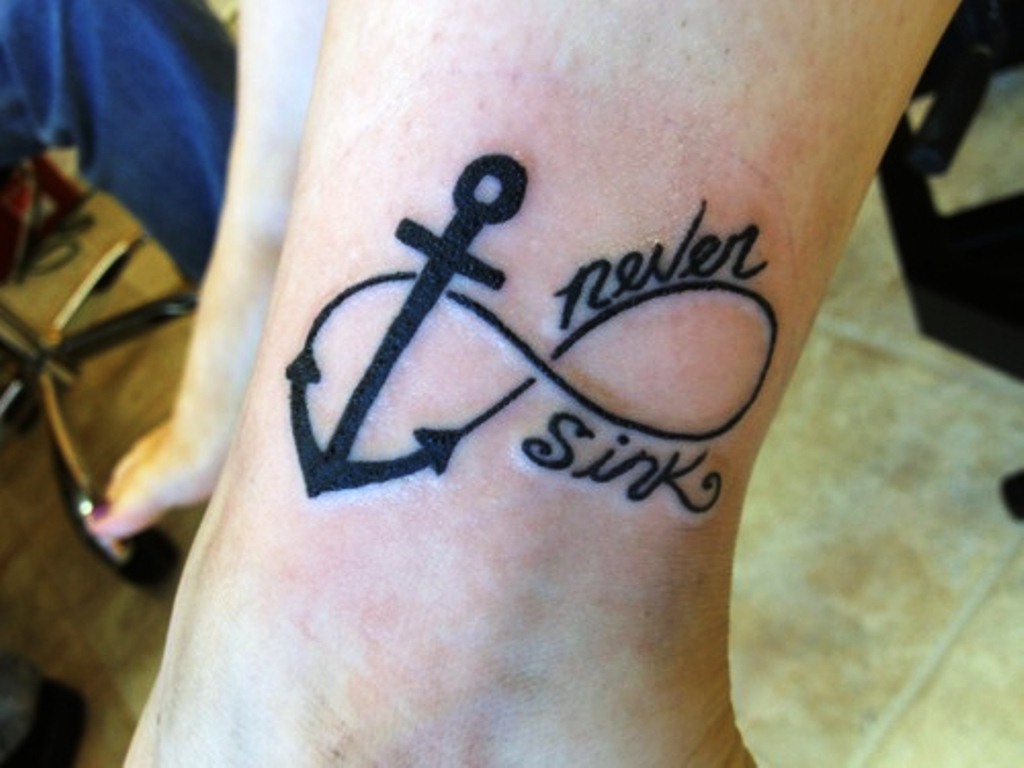 Infinity And Anchor Tattoo