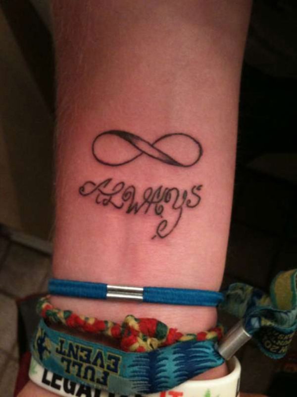 Infinity And Word Tattoo