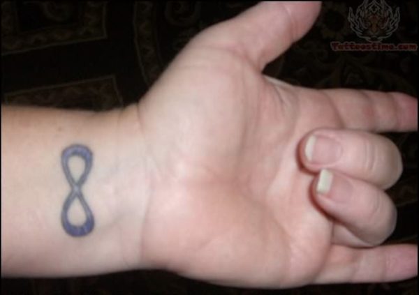 Infinity Symbol Tattoo Design On WristInfinity Symbol Tattoo Design On Wrist