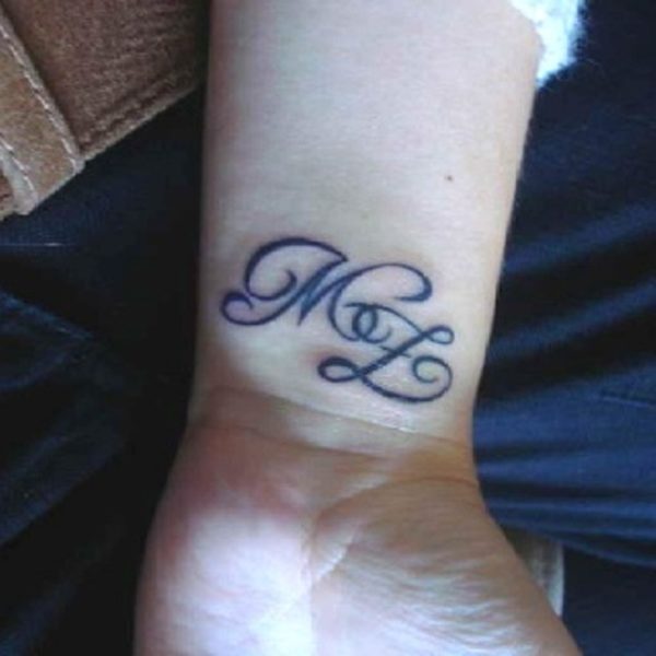 Initials Word Tattoo Design